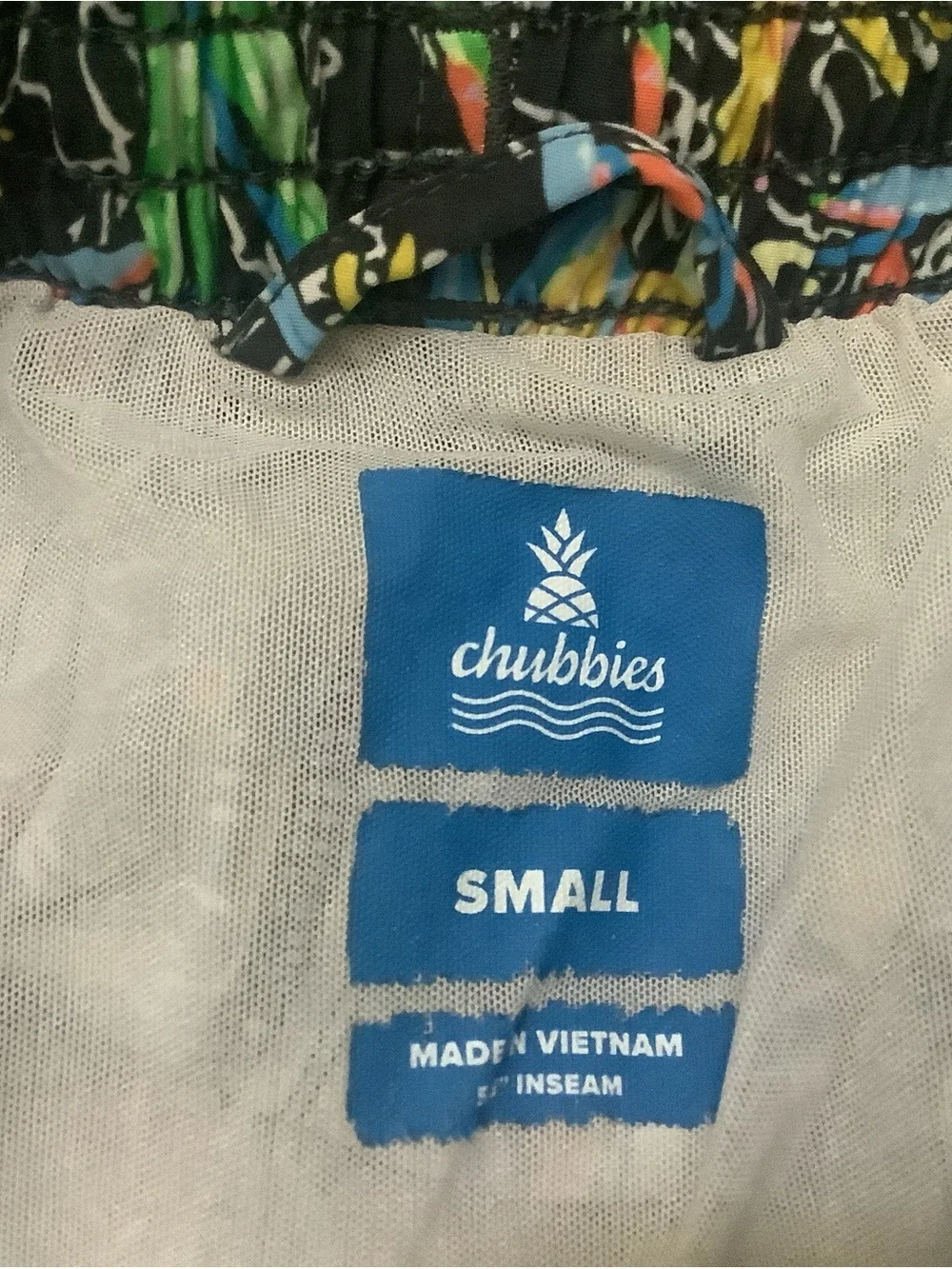Chubbies Swim Trunks Size S